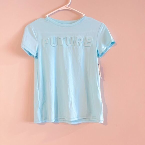 ID IDEOLOGY Big Girls Future T-Shirt, blue top 10/12 - Picture 4 of 5